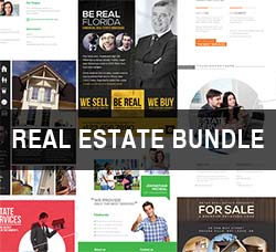 16个创意的商业传单模板(房地产行业)：Flyerheroes Real Estate Bundle